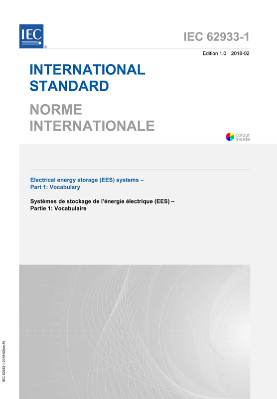 Cover IEC 62933-1:2018
